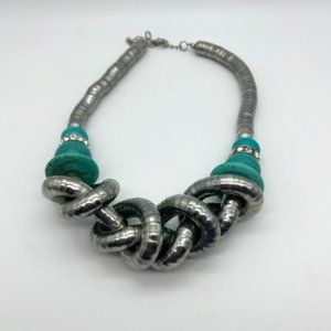 Silver and Turquoise Necklace